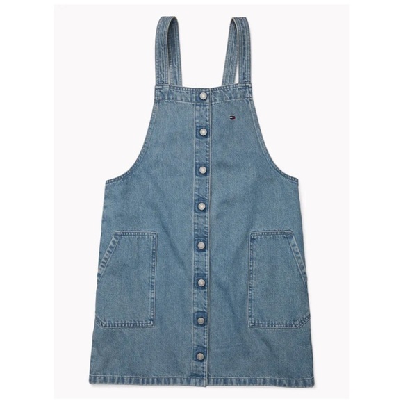 TOMMY JEANS Overall Denim Dress - Picture 1 of 13